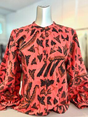 Ulla Johnson Long Sleeve Blouse - Cinnamon